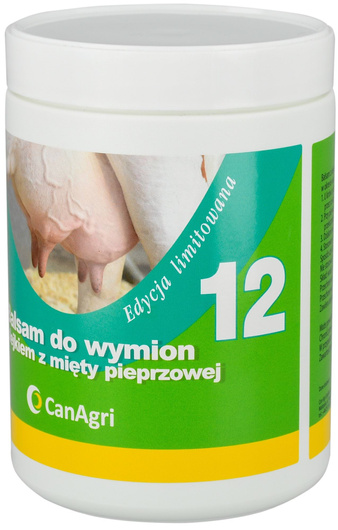 Balsam do wymion z olejkiem z mięty pieprzowej ”12”, 1000 ml, Can Agri