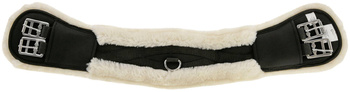 Popręg ujeżdżeniowy, różne rozmiary - od 50 cm do 85 cm, ze sztucznym futrem, czarny, Covalliero