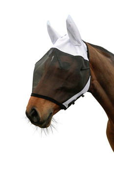 Maska przeciwowadowa dla konia z uszami SuperFly, różne rozmiary (od Pony do Full), Covalliero