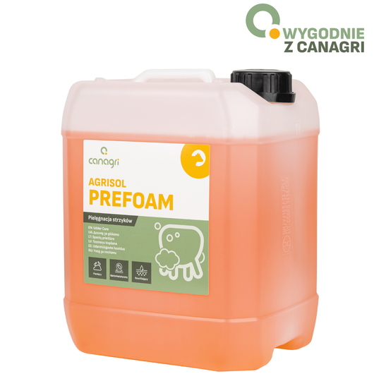 Pianowy płyn do mycia wymion Agrisol PreFoam 70, 10 kg, Canagri