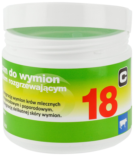 Balsam do wymion z efektem rozgrzewającym ”18”, 500 ml, Canagri