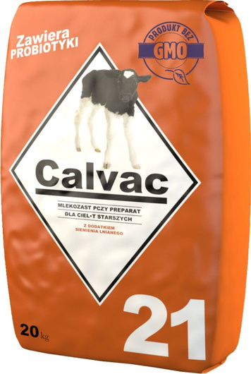Mleko dla cieląt z siemieniem od 21. dnia, CALVAC 21, 20 kg, Canagri