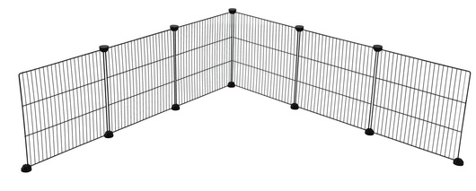 Dodatkowe elementy do kojca dla królików, metalowe, 6 szt., Kerbl