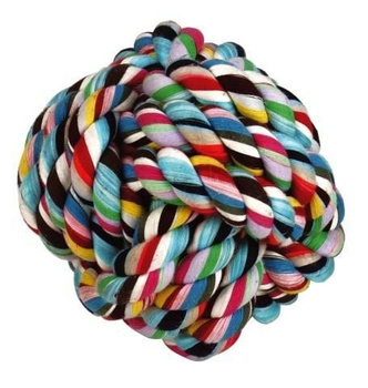 Zabawka dla psa, piłka bawełniana, pleciona, 9 cm, Kerbl