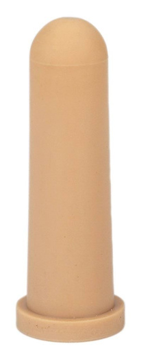 Smoczek gumowy do wiadra do pojenia cieląt, 100 mm, żółty, z nacięciem, Kerbl
