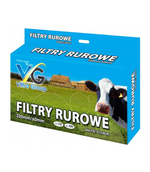 Filtry rurowe do mleka Vittra Family Farm ø 320/ 200 szt