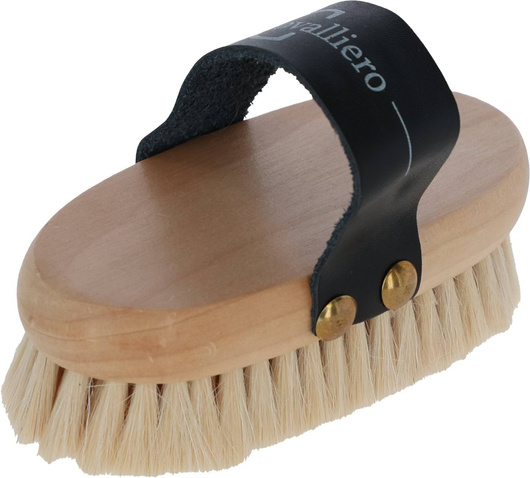 Szczotka dla konia Brush&Co, ze szlufką, drewniana, 8,5 cm, Covalliero