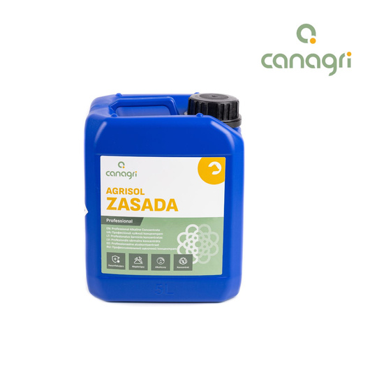 Zasadowy preparat myjąco - dezynfekujący Agrisol Zasada, 5 kg, Canagri