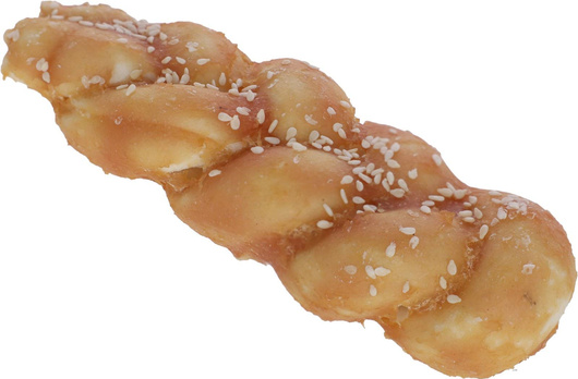 Warkocz z surowej skóry, z kurczakiem, 15 cm, 75 g, Kerbl