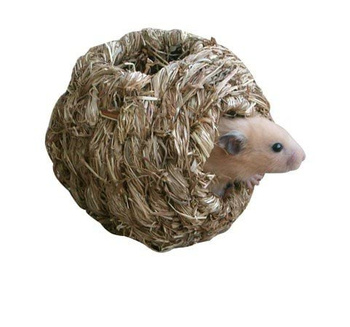 Eko domek dla gryzoni z trawy suszonej, 10,5 x 10,5 x 10,5 cm, Kerbl