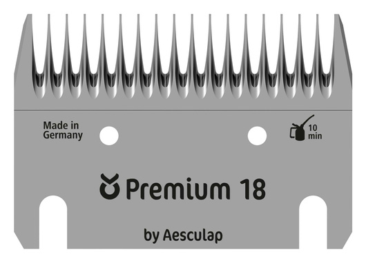 Ostrze górne i dolne Premium, do maszynki do strzyżenia, 17/18 zębów, Kerbl