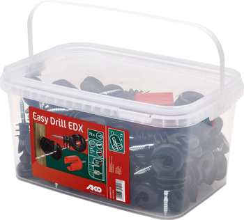 Izolator okrągły Easy Drill EDX wzmacniany, 75 szt wiadro, z wkrętakiem, AKO