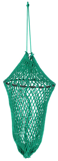 Siatka na siano dla konia z pierścieniem, zielony, oczko 4,5 cm, 90 cm