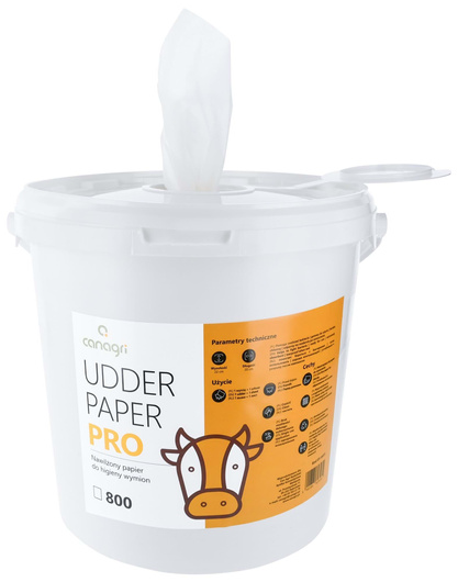 Papier do wymion w wiadrze Udder Paper Pro, 22 x 20 cm, 800 szt., Can Agri