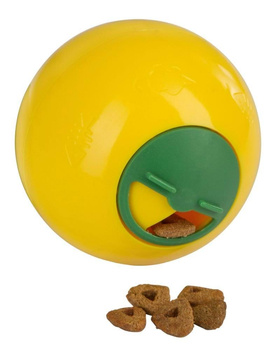 Zabawka rozwijająca dla psa Snack Ball, 7,5 cm, żółta, Kerbl