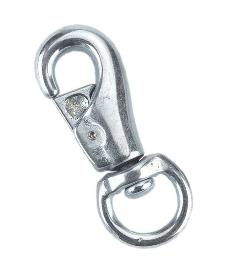 Karabińczyk z krętlikiem, ocynkowany, Kerbl