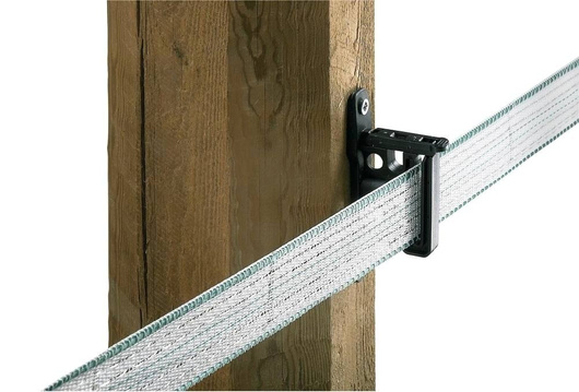 Izolator przybijany, do taśmy 40 mm Easy Tape, czarny, Kerbl