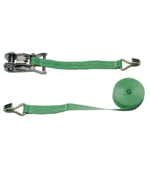 Pas transportowy z napinaczem, 6m x 25mm, 1500 kg, 1,5 kN, zielony, Kerbl
