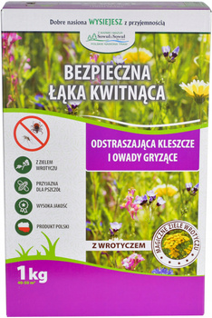 Mieszanka traw Bezpieczna Łąka Kwitnąca, 1 kg, Sowul & Sowul