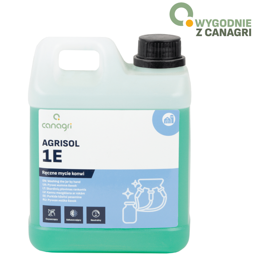 Preparat do ręcznego mycia konwi Agrisol 1 E 78, 2 kg, Canagri