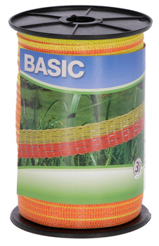 Taśma ogrodzeniowa BASIC, 250m x 10mm, żółto-pomarańczowa, Kerbl