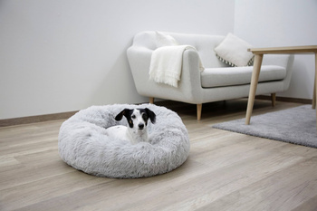 Legowisko dla psa Fluffy, jasnoszare, 18 cm Ø 60 cm, Kerbl