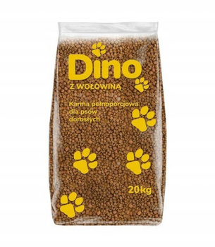 Sucha karma dla psa DINO z wołowiną 20kg