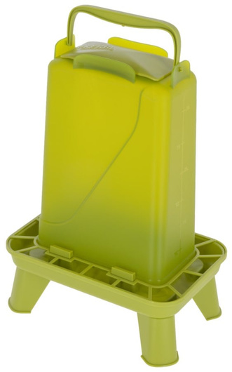 Karmidło dla drobiu prostokątne 3,5 - 5,5 l, plastikowe, różne kolory, Kerbl