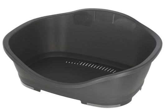 Legowisko z tworzywa sztucznego dla psa, 68,5 x 49 x 27,5 cm, szare, Kerbl