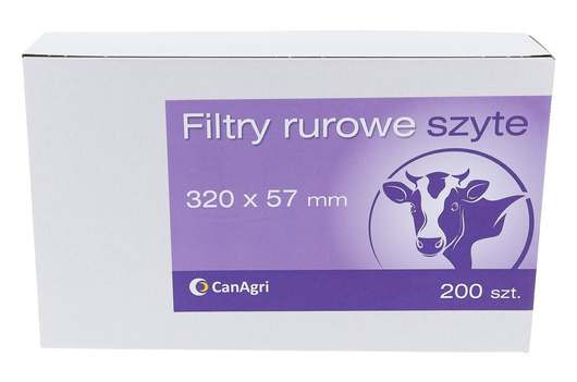 Filtr rurowy do mleka, 320 x 57 mm, 200 szt., Canagri