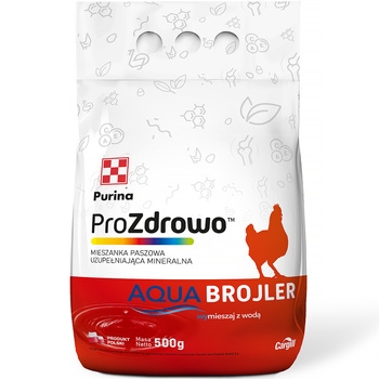 Mieszanka paszowa uzupełniająca dla kur, brojlerów ProZdrowo Aqua Broiler 0,5 kg