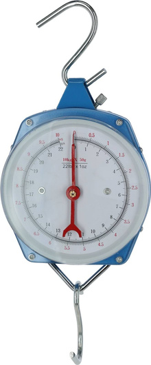 Waga zegarowa do paszy, max 10 kg, niebieska, Kerbl