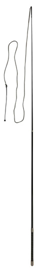 Bat do lonżowania, z teleskopem, czarny, 200 cm, Covalliero