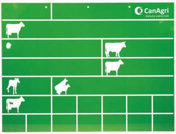 Tablica stanowiskowa, 40 x 30 cm, zielona, Can Agri