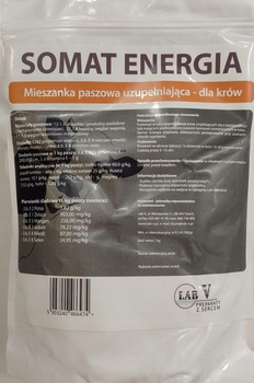 Paszowa mieszanka dla Krów w trakcie laktacji LAB-V Somat Energia - 1kg