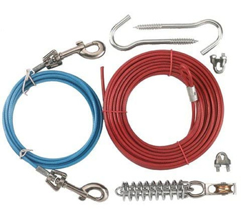 Zestaw wybiegowy dla psa, linka z amortyzatorem, Kerbl