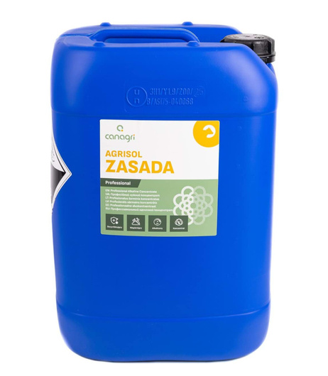 Zasadowy preparat myjąco - dezynfekujący Agrisol Zasada, 24 kg, Canagri