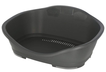 Legowisko z tworzywa sztucznego dla psa, 68,5 x 49 x 27,5 cm, szare, Kerbl