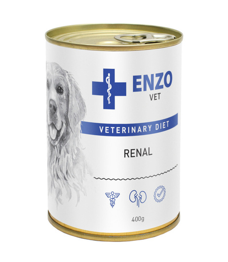 Karma mokra na choroby nerek dla psów Ibra ENZO RENAL z wołowiną 400g