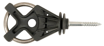 Izolator bramowy X³ galwanizowany, czarny, 6 szt, AKO