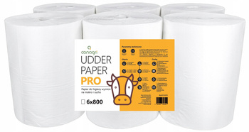 Papier do higieny wymion Udder Paper Pro, na mokro i sucho, 23 x 22 cm, 6 x 800 list., Can Agri