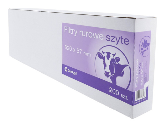 Filtr rurowy do mleka, 620 x 57 mm, 200 szt., Canagri