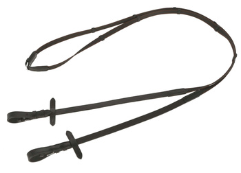 Wodze gumowane AntiSlip, 15 mm, roz. Full, czarny/brązowy, Covalliero