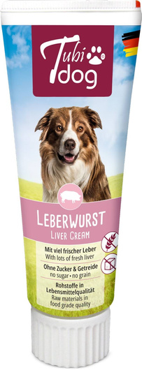 Przekąska dla psów Tubidog, kiełbasa z wątróbki, 75 g, Kerbl