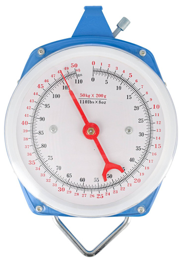 Waga zegarowa do paszy, max 50 kg, niebieska, Kerbl