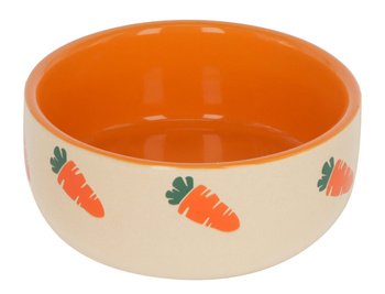 Miska ceramiczna dla gryzoni, różne pojemności (100, 250, 500, 750 ml), beżowy/pomarańczowy, Kerbl