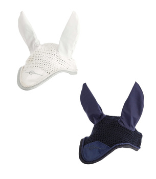 Nauszniki dla konia Empara, granatowy/biały, roz. Cob/Full, Covalliero