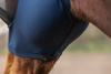 Maska przeciwowadowa dla konia FinoStretch Zipper, niebieski, różne rozmiary (od Pony do Full), Covalliero