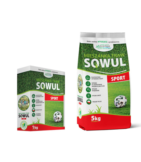 Mieszanka traw Sport, Waga produktu: 1 kg/5 kg, Sowul & Sowul