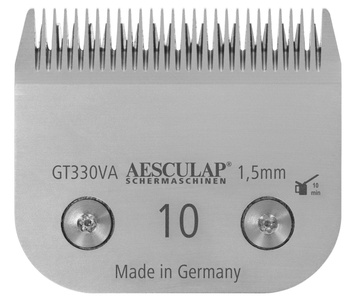 Ostrze do maszynki do strzyżenia, SnapOn, stal, nr 10, 1,5 mm, Aesculap